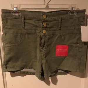 Charlotte Russe olive green shorts